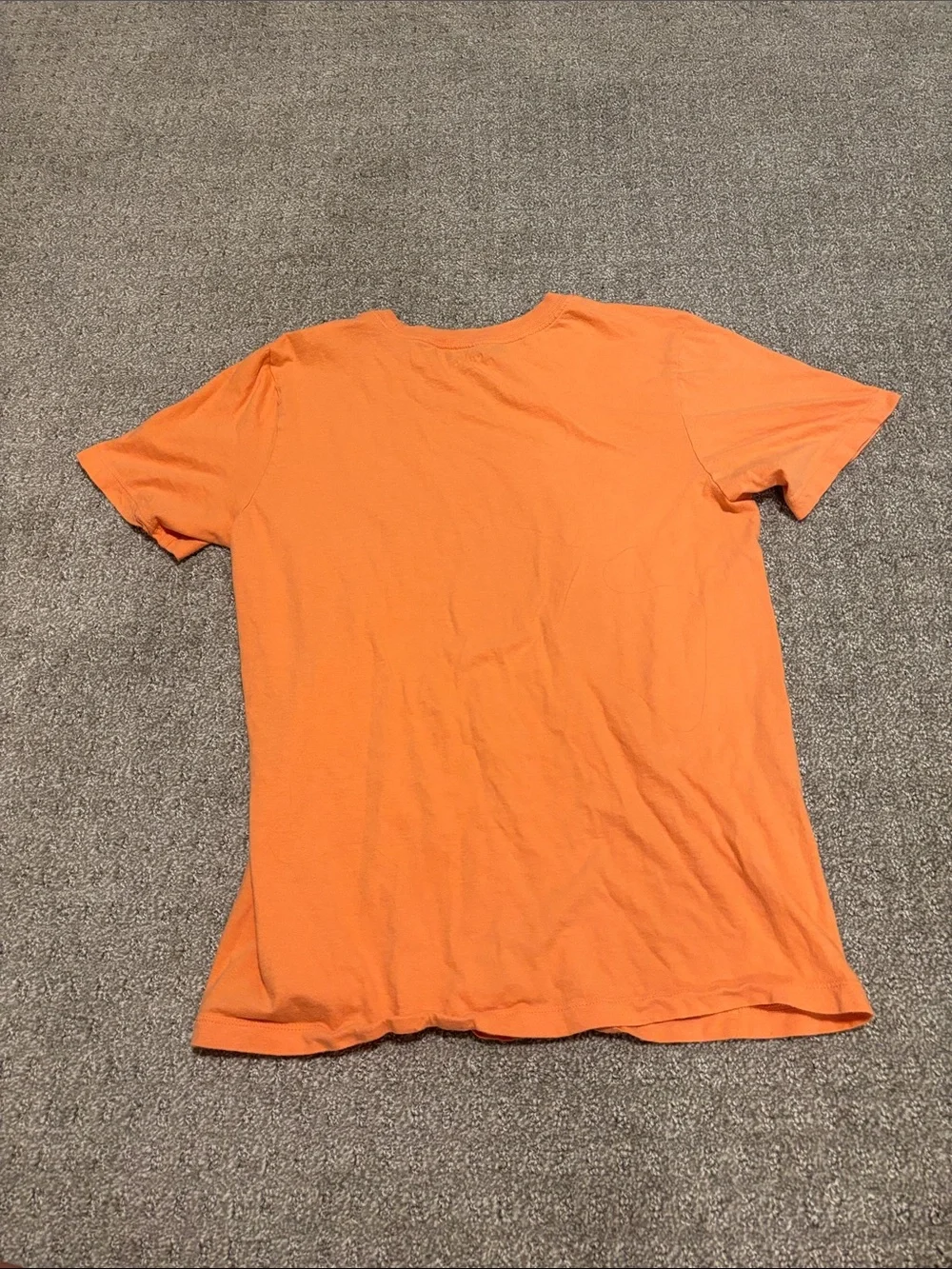 Nike Orange Short Sleeve T-Shirt with White Swoosh